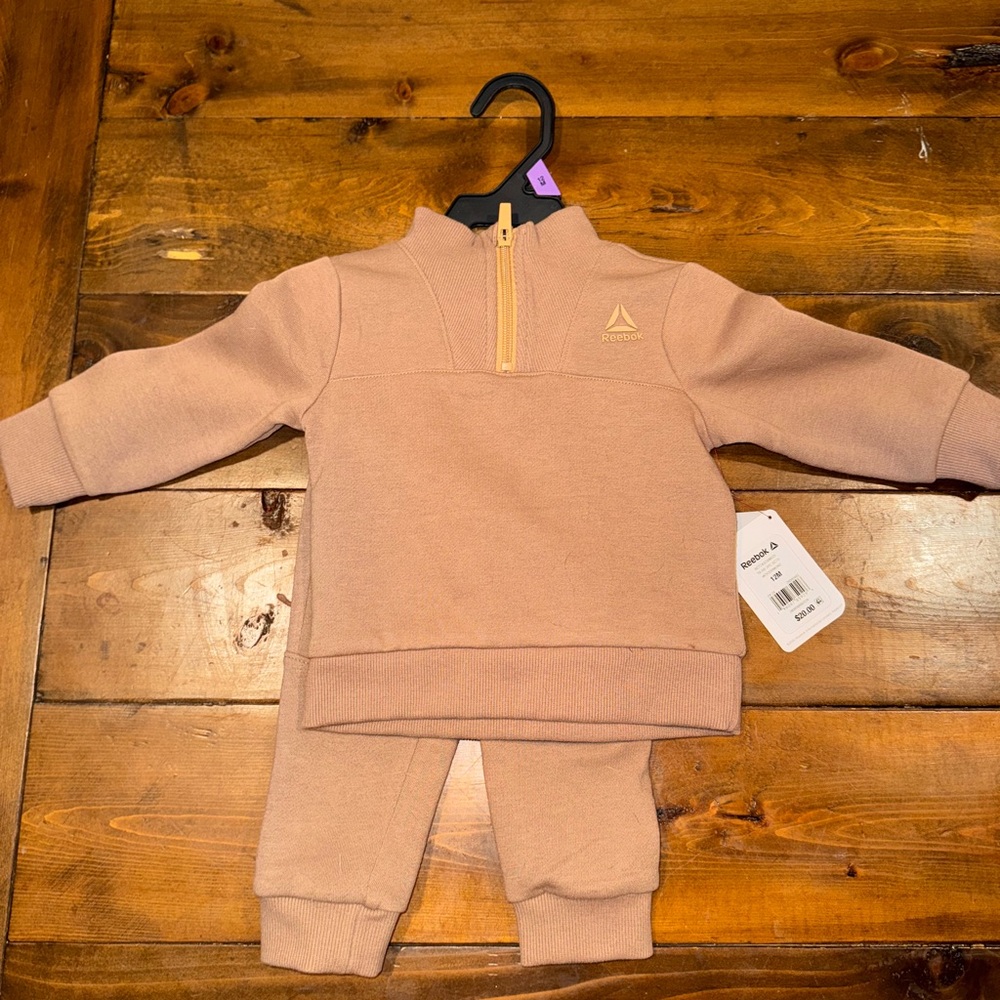 Reebok Toddler Tracksuit in Tan/Brown